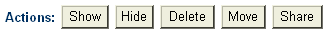 Action buttons
